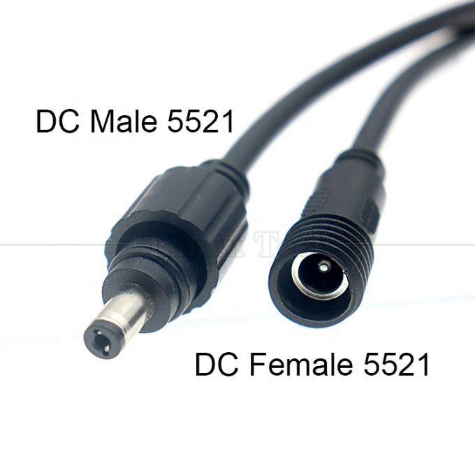 防水 IP68 IP67 男性から女性 5.5X2.1mm 5.5x2.5mm 3.5x1.35mm ジャックDC電源延長ケーブル 2