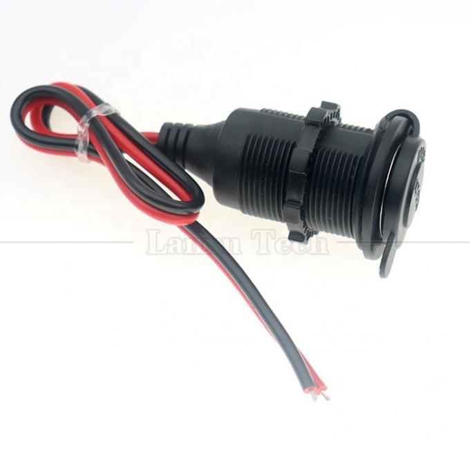 防水 12V 24V 16AWG DC 自動車タバコ点灯器 女性 ストック プラグ 電源アダプタ 延長ケーブル 3