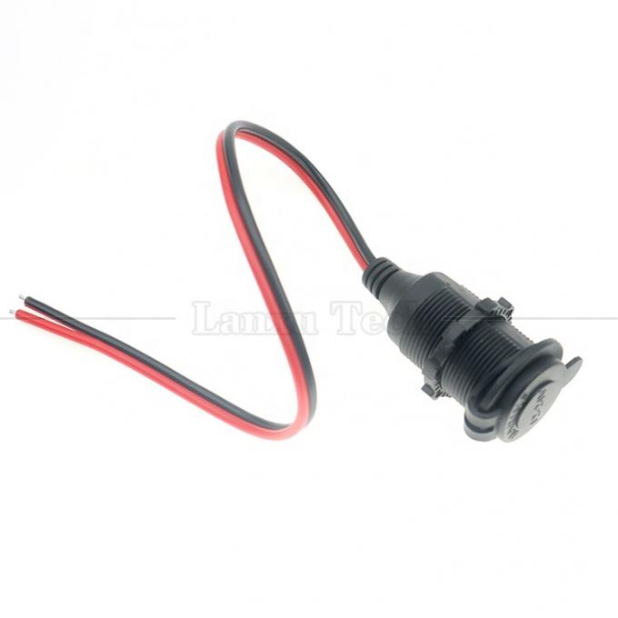 防水 12V 24V 16AWG DC 自動車タバコ点灯器 女性 ストック プラグ 電源アダプタ 延長ケーブル 5