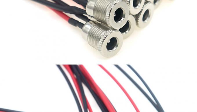 18AWG 10A メタルスレッド女性ソケットマウント DC099 5.5x2.1mm 5.5x2.5mm パネルマウントコネクタ ピンテール DC電源ジャックケーブル 5