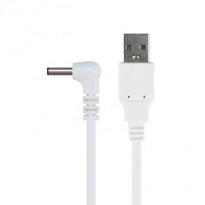白 黒 90度角 5.5x2.1mm 5.5x2.5mm 1.35x3.5mm USBからDC電源ケーブル 3