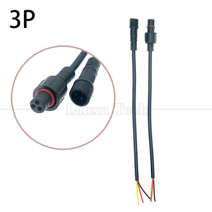 防水 IP67 IP68 男性 女性 2 3 4 5 6 7 8 ピン M12 LEDケーブル 0