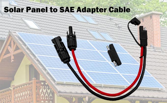10AWG SAE ソーラーパネルアダプター延長ケーブル RVソーラーパネル接続ケーブル RVキャラバンソーラーパネル バッテリー充電 7