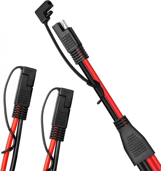 14AWG SAE DC 電源自動車コネクタケーブル Y スプリッタ 1 から 2 SAE拡張ケーブル RV キャラバン ソーラーパネル バッテリー充電 2