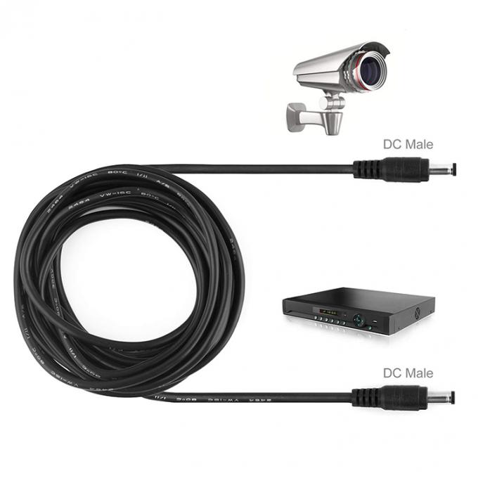 男性から男性 5.5x2.1mm DC ジャック延長電源ケーブル 6