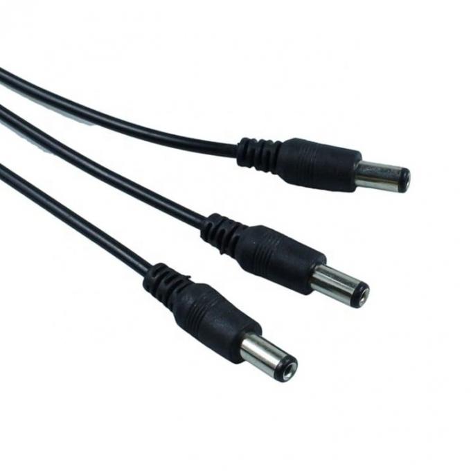 1入力から3出力 1女性から3男性 5.5x2.1mm DC電源スプリッターケーブル CCTV LED ストライプ 4