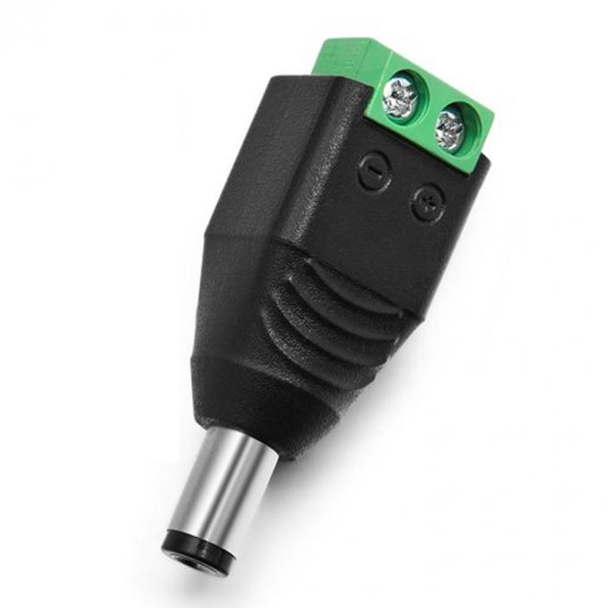 溶接式 12v 24v 5.5x2.5mm 5.5x2.1mm 男性DC電源プラグコネクタ ジャックアダプター CCTVカメラ用 LEDストライプライト 2