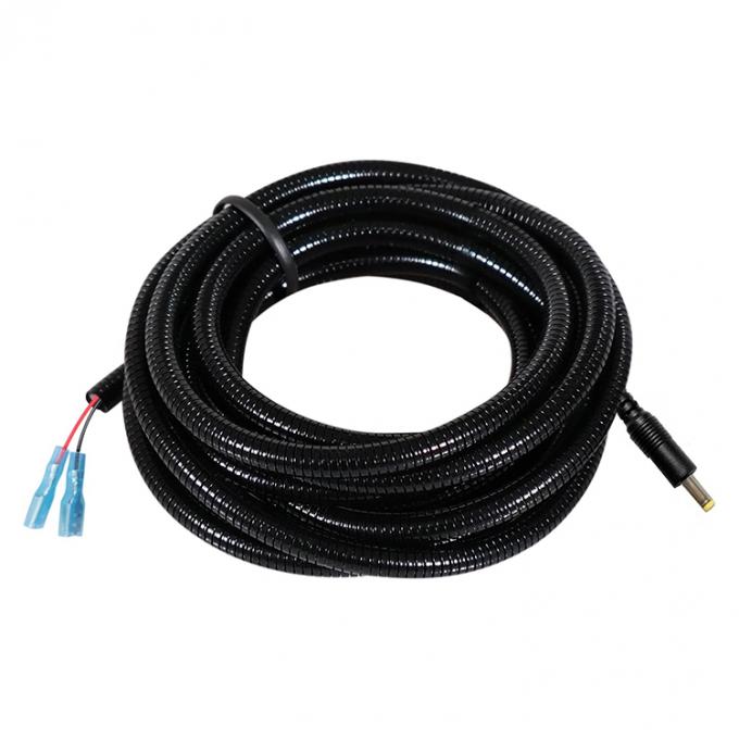 ネズミに耐える 噛みつきに耐える メタルジャケット DC 5.5x2.1mm 4.0x1.7mm to Spade Connector 電源延長ケーブル トレールカメラ 2