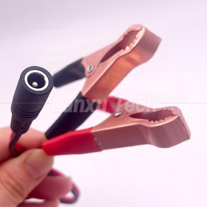 男性 女性 DC ジャックプラグ 5.5x2.1mm アリガタークリップ 車充電器 電源ケーブル 3
