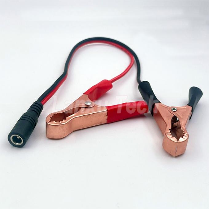 男性 女性 DC ジャックプラグ 5.5x2.1mm アリガタークリップ 車充電器 電源ケーブル 4
