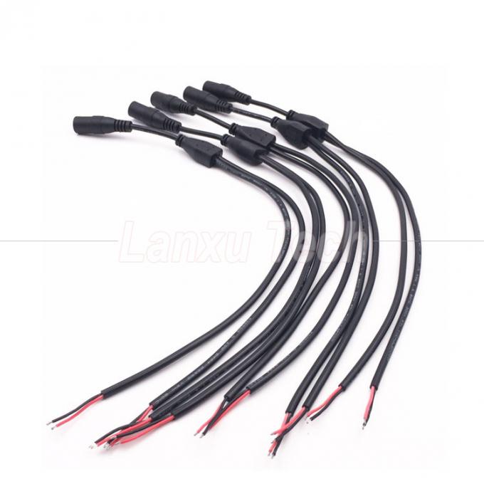 DC 男性 女性 5.5x2.1mm ジャック スプリッター 電源延長ケーブル LEDライト CCTVカメラ 3