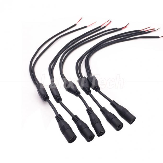 DC 男性 女性 5.5x2.1mm ジャック スプリッター 電源延長ケーブル LEDライト CCTVカメラ 6
