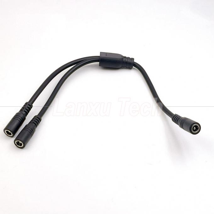 1 女性から2つの方向 女性DC 5.5x2.1mm スプリッター電源延長ケーブル CCTV セキュリティカメラ LED ストライプライト 4