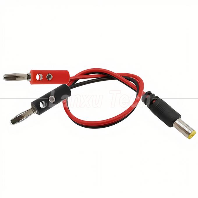 12v DC 5.5mm X 2.1mm メス・バレル ジャックから4mm バナナプラグ テストリード 電源ケーブル 2