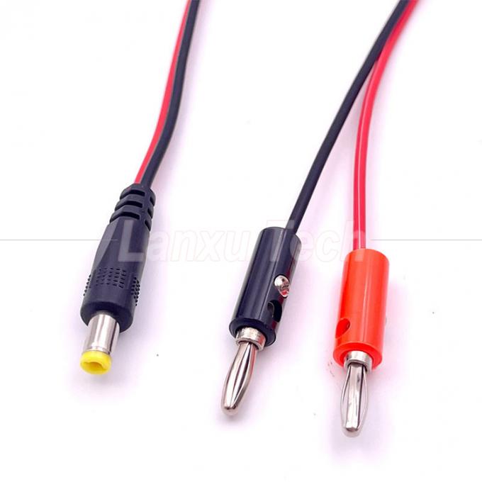 12v DC 5.5mm X 2.1mm メス・バレル ジャックから4mm バナナプラグ テストリード 電源ケーブル 5