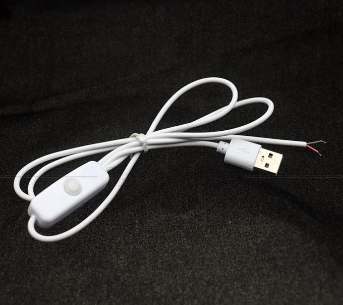 DIY 1m 電源オンオフ コントローラー オープンワイヤー USBスイッチケーブル 4