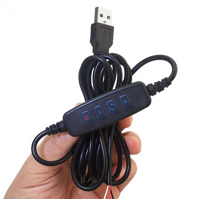 5V電源暗調スイッチ LED ストライプ用 USB 充電ケーブル 0