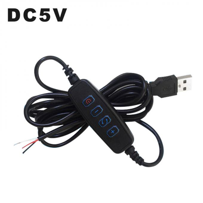 5V電源暗調スイッチ LED ストライプ用 USB 充電ケーブル 1