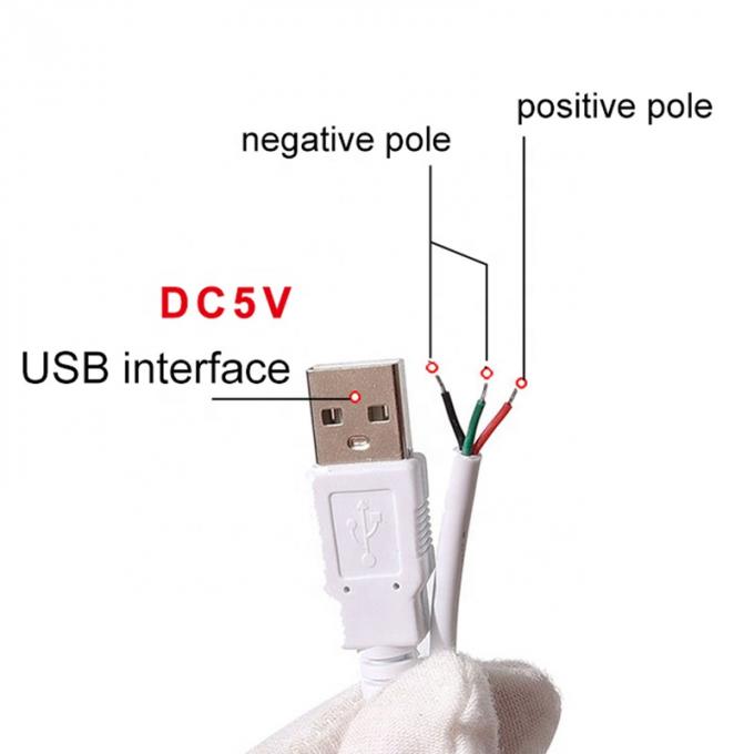 5V電源暗調スイッチ LED ストライプ用 USB 充電ケーブル 4