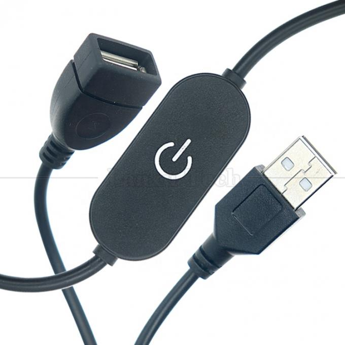 5v ステップレス アップダウンタッチコントローラー ディマー 1m 男性から女性 USB オンオフ スイッチケーブル Led ストライプバーランプ 2