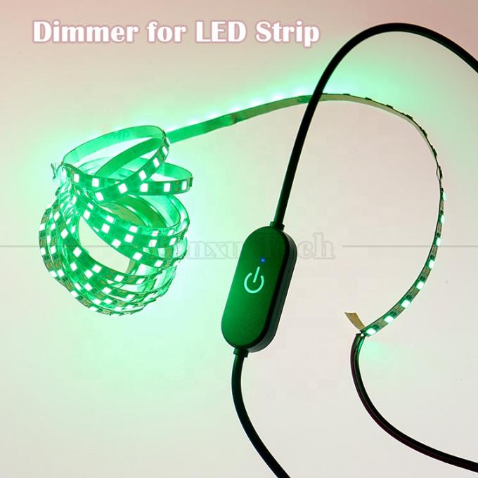 5v ステップレス アップダウンタッチコントローラー ディマー 1m 男性から女性 USB オンオフ スイッチケーブル Led ストライプバーランプ 4