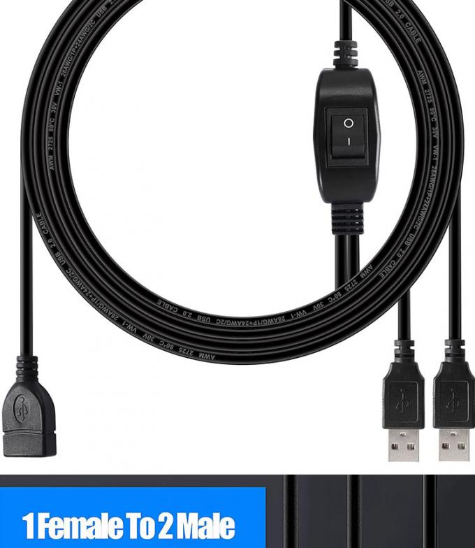 1 女性から2 双男性 USB Y スプリッター プリンタ スキャナー スピーカー キーボード マウスのスイッチケーブル 7