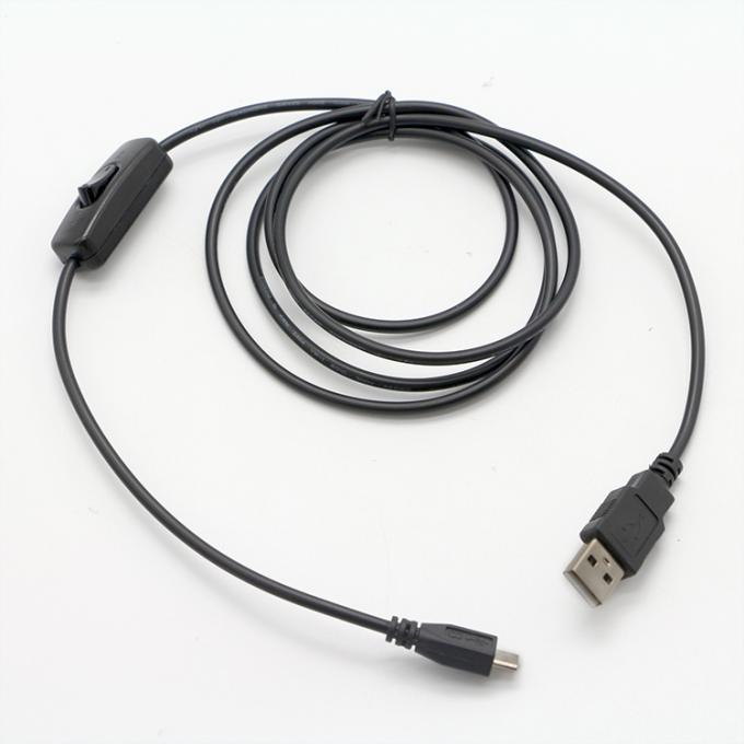 高品質 1M ON OFF コントローラー マイクロBからUSBA拡張ケーブル LEDランプのスイッチ 1