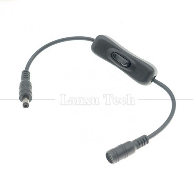 12V 24V 男性から女性 5.5x2.1mm DC ジャックオンオフ 304 スイッチケーブル 1