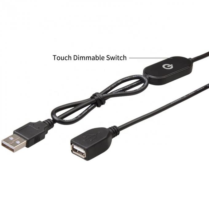 タッチディマースイッチ 男性から女性へ LEDストライプライトのためのUSB拡張ケーブルをタイプ 2