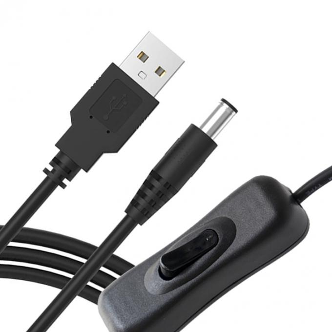 1m 5V USBからDC 5.5x2.1mm 電源充電器拡張ケーブル 4