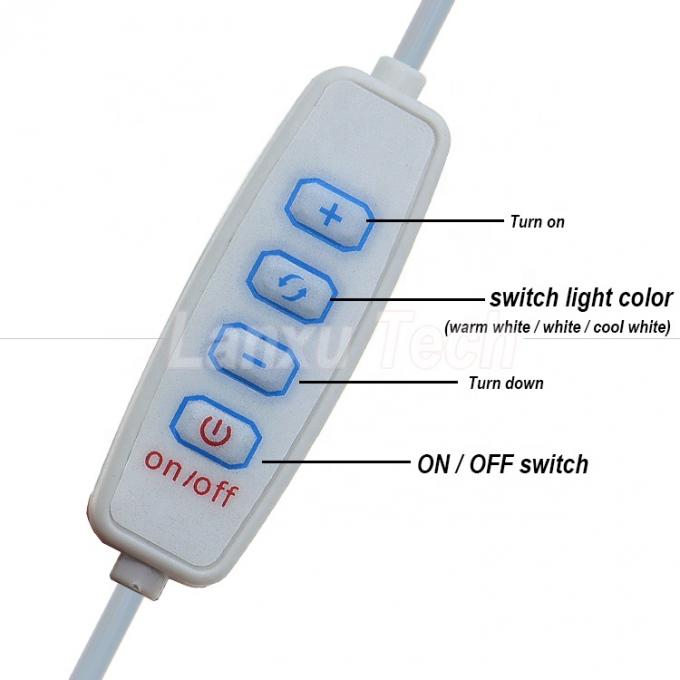 5V出力 ステップレスディミング ON OFF スイッチ LEDライトストライプランプのUSBディマーケーブル 1