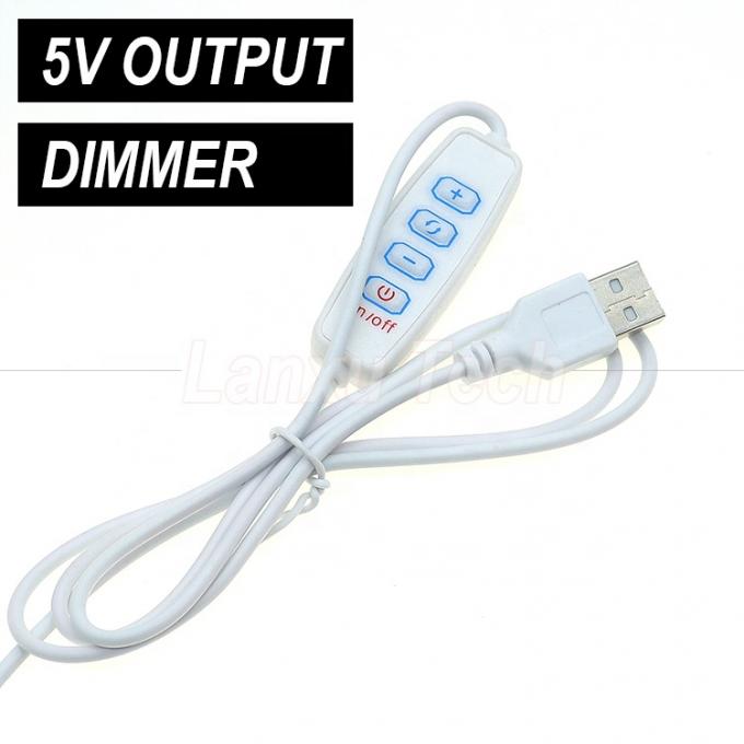 5V出力 ステップレスディミング ON OFF スイッチ LEDライトストライプランプのUSBディマーケーブル 2