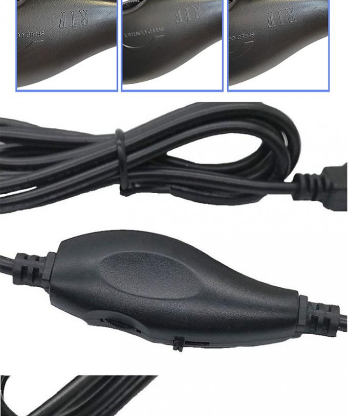 5VUSBからDC 5.5x2.1mm 12V出力明るさ制御 調節可能なディマー オンオフ スイッチケーブル LEDライトランプ扇風機 4