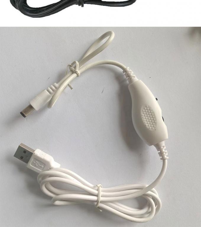 5VUSBからDC 5.5x2.1mm 12V出力明るさ制御 調節可能なディマー オンオフ スイッチケーブル LEDライトランプ扇風機 7