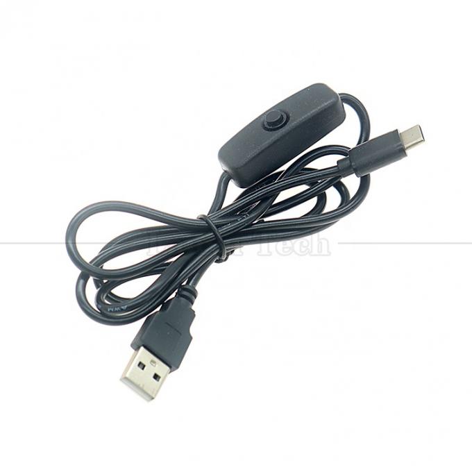 5V USB A 男性からタイプ C USB スイッチ 電源オンオフケーブル ラズベリーパイ LED ストライプ 4