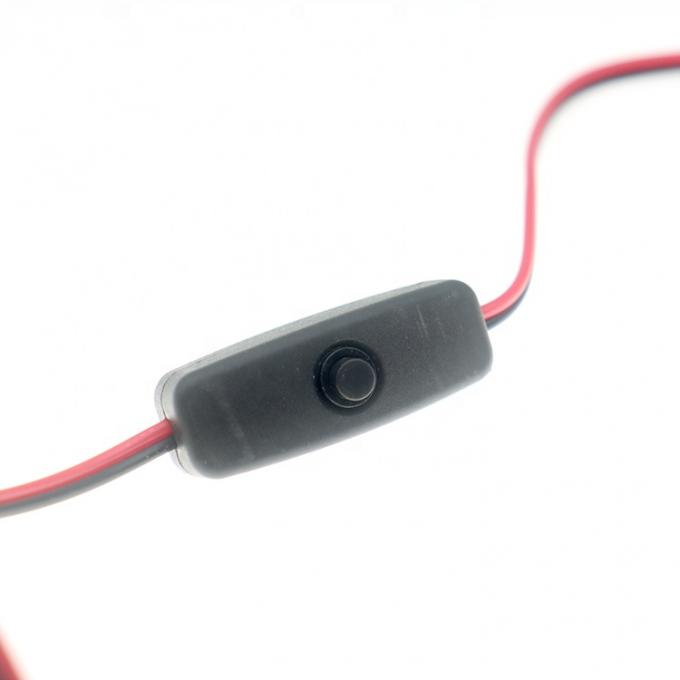 LEDランプモーターのための電源ケーブルをオフに設定したインラインスイッチボタンをオン 3