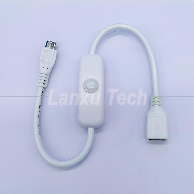 USB マイクロB 男性から女性への拡張子 オンオフ プッシュ ボタン 501 スイッチケーブル 1