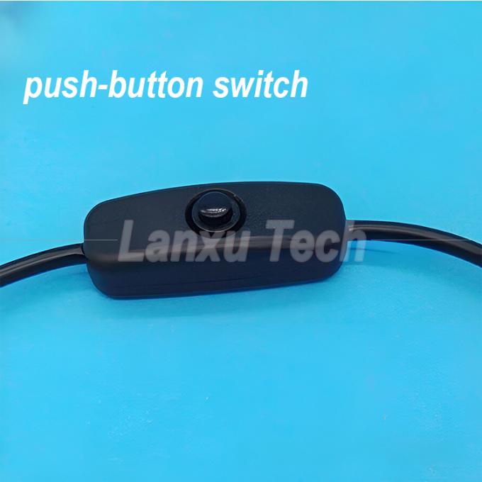 USB マイクロB 男性から女性への拡張子 オンオフ プッシュ ボタン 501 スイッチケーブル 3