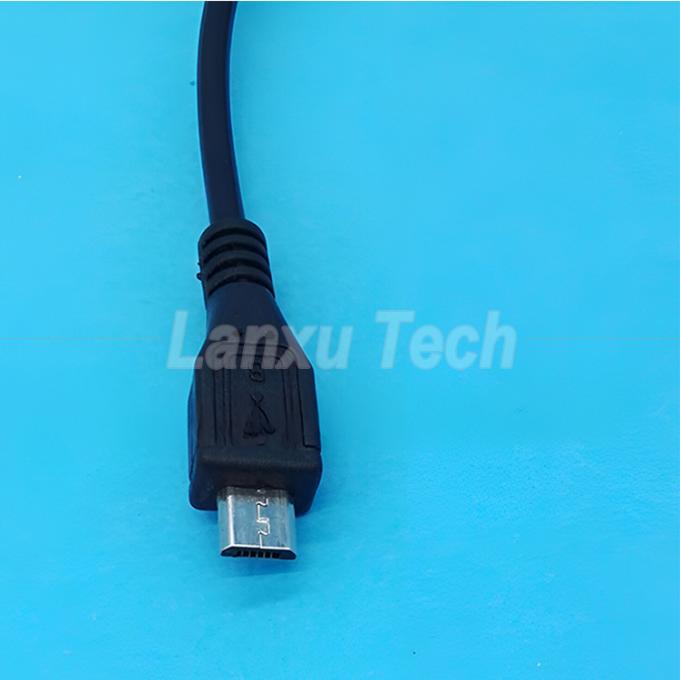 USB マイクロB 男性から女性への拡張子 オンオフ プッシュ ボタン 501 スイッチケーブル 4