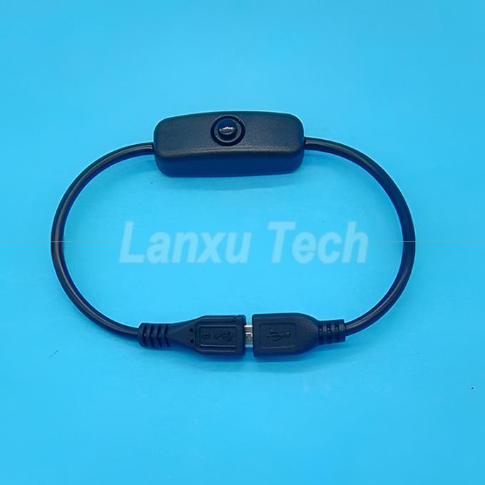 USB マイクロB 男性から女性への拡張子 オンオフ プッシュ ボタン 501 スイッチケーブル 6