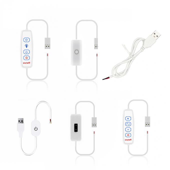 USB スイッチをオンオフする LED ストライプのケーブルディマー 0