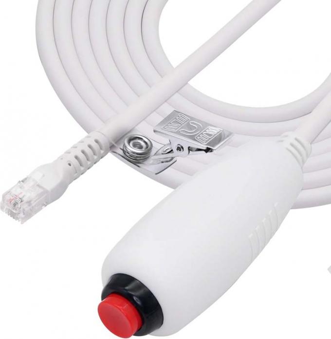 カスタム RJ11 6Pin 4Core シングルボタンのハンドグリップ 看護婦コールケーブル 1