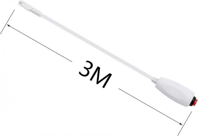 カスタム RJ11 6Pin 4Core シングルボタンのハンドグリップ 看護婦コールケーブル 3