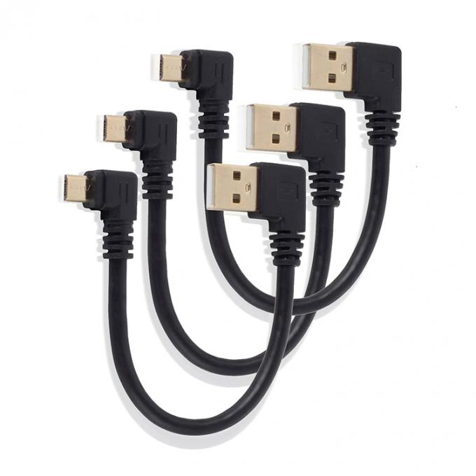 角度 USB から L 形 左 右 角 90 度 マイクロ V8 拡張 データ 充電 ケーブル 1