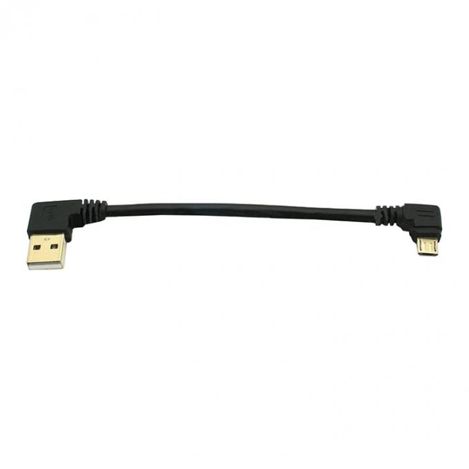 角度 USB から L 形 左 右 角 90 度 マイクロ V8 拡張 データ 充電 ケーブル 5