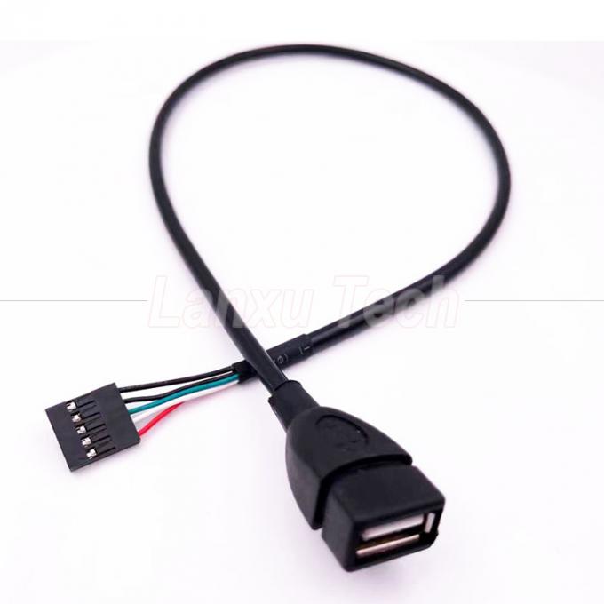 カスタムUSB2.0タイプA 女性プラグヘッダーから5ピンデュポントコネクタワイヤーマザーボードケーブル 4