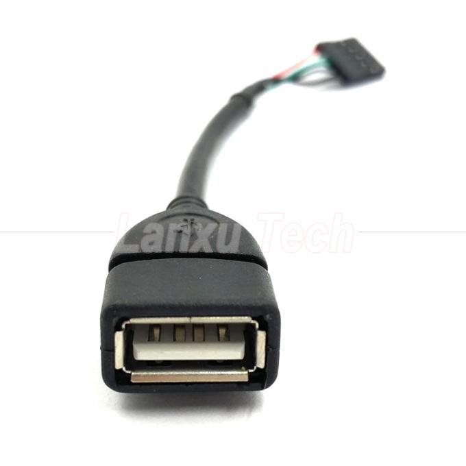 カスタムUSB2.0タイプA 女性プラグヘッダーから5ピンデュポントコネクタワイヤーマザーボードケーブル 2