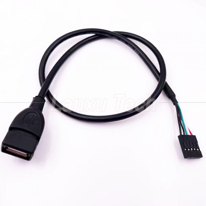 カスタムUSB2.0タイプA 女性プラグヘッダーから5ピンデュポントコネクタワイヤーマザーボードケーブル 3