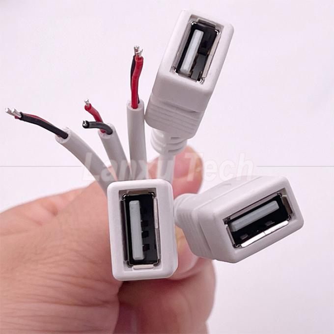 5V ホワイトUSB 女性 裸のワイヤーを開ける 5