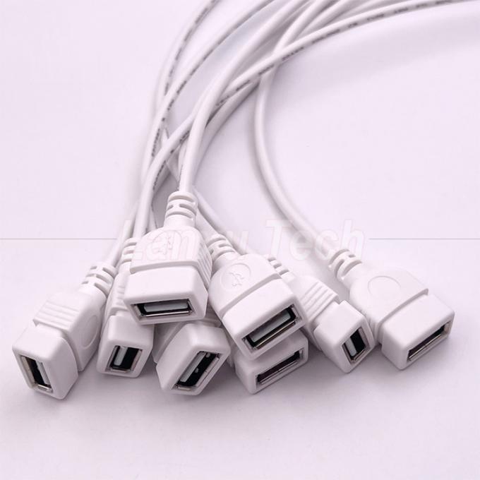 5V ホワイトUSB 女性 裸のワイヤーを開ける 3